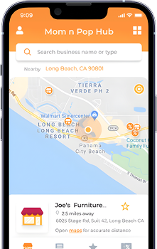 Customers find your store on the app